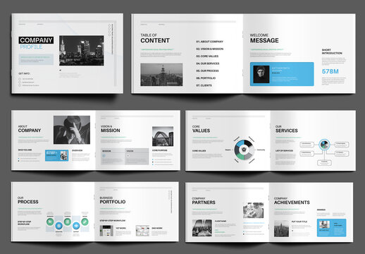 Landscape Company Profile Design Template for Business