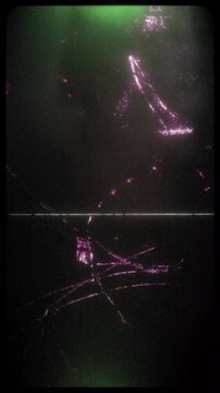 Flickering noisy grunge style film effect overlay loop.
