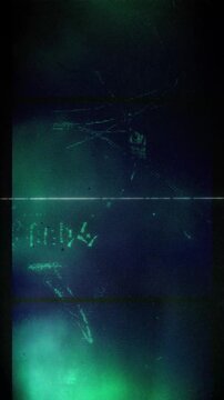 Flickering noisy grunge style film effect overlay loop.
