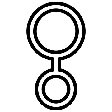 Othergender symbol. Editable stroke vector icon.