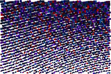 Fototapeta premium Geometric pattern, colorful dots, abstract background, pixel art, digital design element