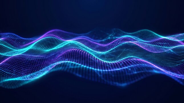Abstract digital network background