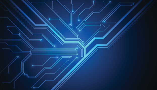 Abstract technology digital background with circuit board diagram on white background. Electronic motherboard illustration. Communication and engineering concept. Vector illustration
