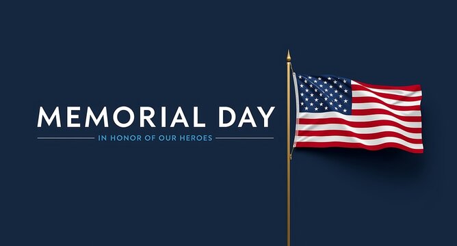 Honoring Fallen Heroes This Memorial Day With The American Flag.