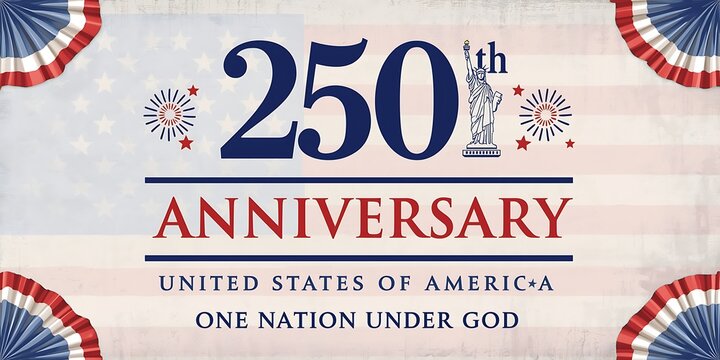 Celebrating The United States Semiquincentennial As One Nation Under God.