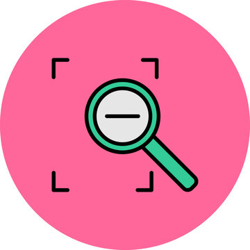 Zoom Out Icon Design