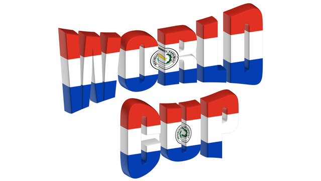 Paraguay Graphic: Flag Typography for Concept Design