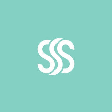 Stylized triple S logo design on teal background.