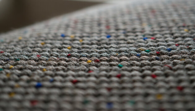 Authentic Irish Donegal tweed fabric texture with colorful yarn neps