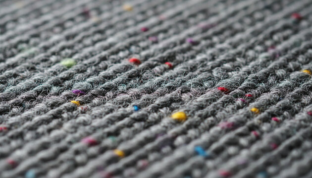 Authentic Irish Donegal tweed fabric texture with colorful yarn neps