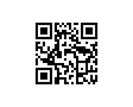 QR Code Black and White Digital Scan Technology