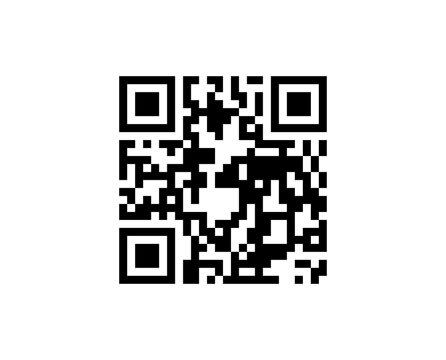 QR Code Black and White Digital Scan Technology