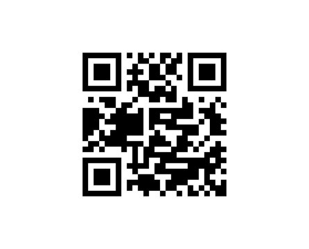 QR Code Black and White Digital Scan Technology