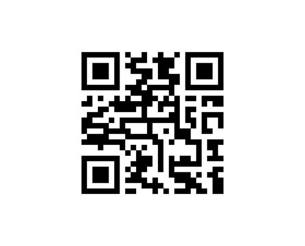 QR Code Black and White Digital Scan Technology