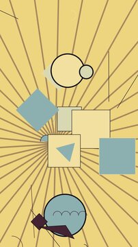 Sophisticated Minimal Geometric Procedural Motion Video