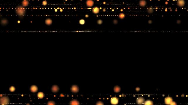 Golden Royal Particles, Gold Dots, Looped Alpha Channel Background V02