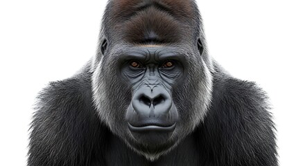 Obraz premium Close-up portrait of a western gorilla.