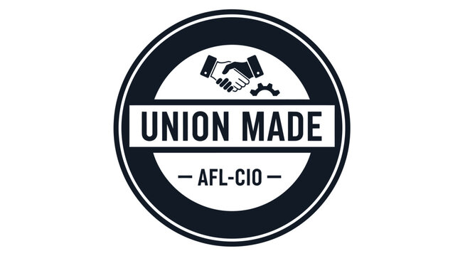 AFL CIO Union Made emblem logo graphic design.