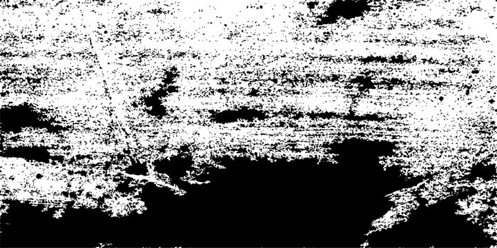 Abstract black ink splat and grunge paint splatter design on a dirty paper texture background with a decorative floral border frame