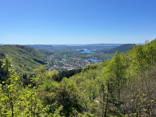 Fototapeta premium Mount Ulriken in Bergen, Norway, Nordic Countries
