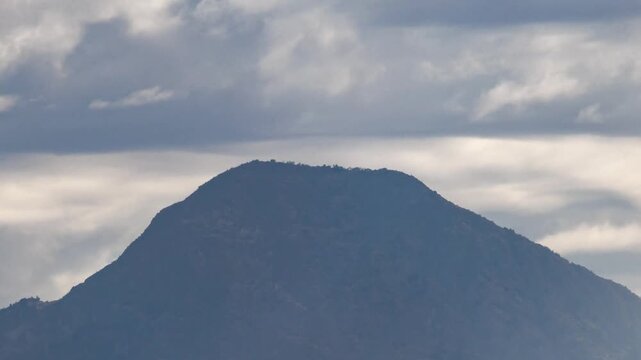 Chile Las Condes Time Lapse Winter Clouds Autumn Manquehue Hill