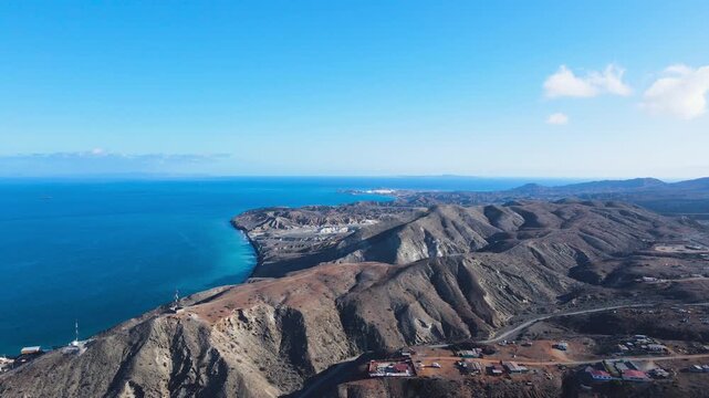 plane view of Cedros Island, Mexico