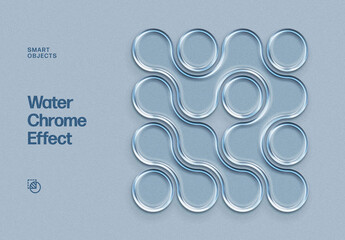 Plastic Transparent Text Effect – Glass Typography for Logo, Poster & Branding (PSD)