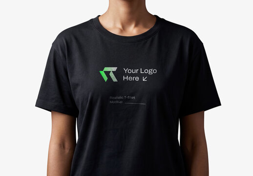 Black T Shirt Mockup