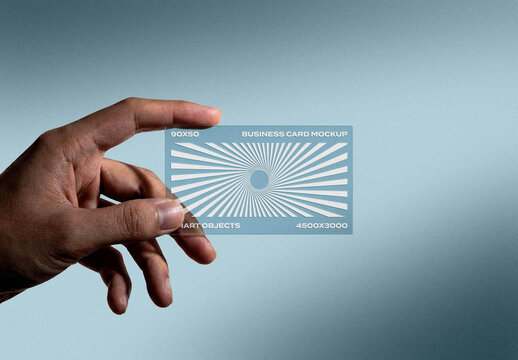 Business Card  Mockup &ndash; Transparent Acrylic Branding Presentation (PSD)