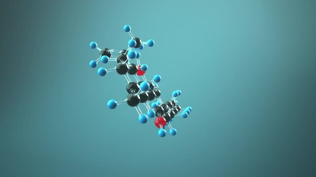 Endless 4k Video Molecule CBD. ProRes 4444.