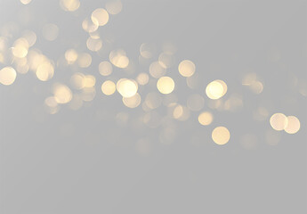 golden bokeh wave with soft shimmering circles and elegant light particles © Alehandro