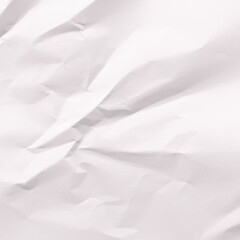 Obraz premium Crumpled white paper texture background