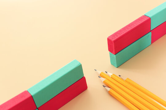 Pencil overcoming barrier obstacle