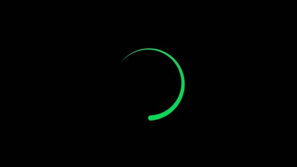 Obraz premium Loading upload download footage white color 4k illustration.