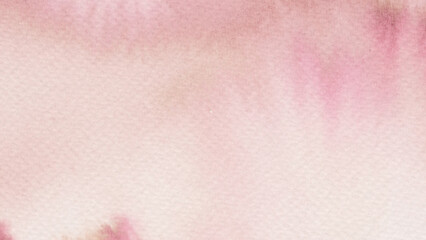 Fototapeta premium Soft pink watercolor background with a gentle, textured feel. The pink background features subtle, blended hues for a calming effect. Pink textured desktop wallpaper with copy space.
