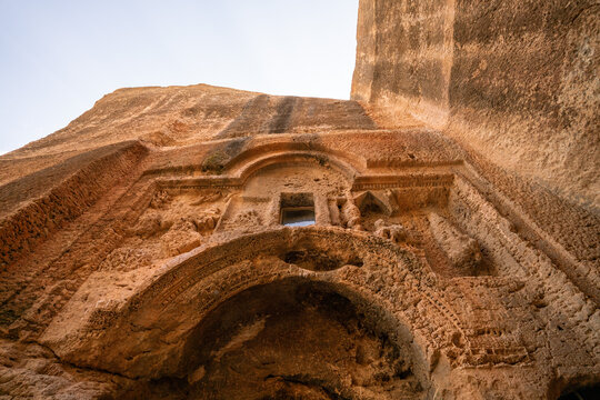 Dara Ancient City, an important archaeological site with rock-cut structures and historic ruins in southeastern Mardin, T&uuml;rkiye