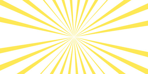 Fototapeta premium Radiant Sun Rays Transparent Background Vector. Bright Sunburst Light Effect, Starburst Graphic Design for Summer, Comic, or Promotion