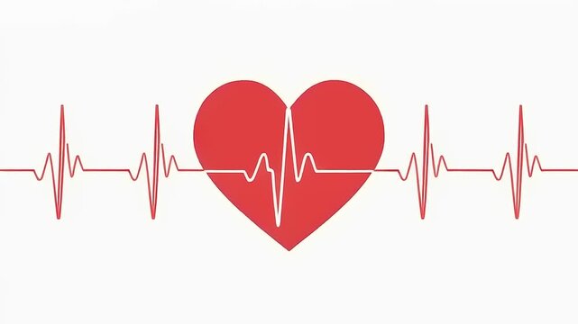 Heart Rate Monitor Symbol Illustration.