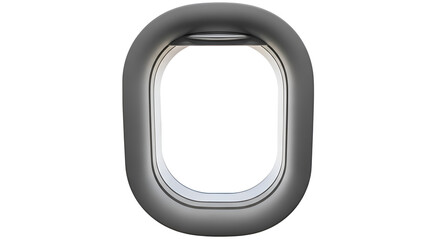 Obraz premium Airplane window mockup with open cover and space