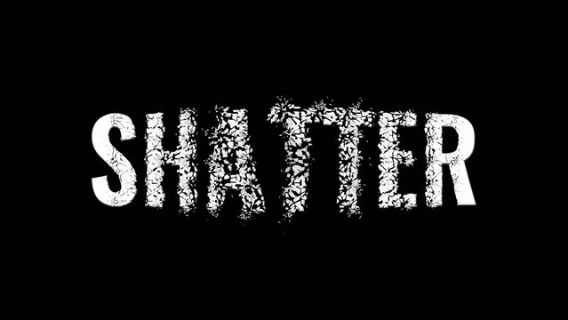 Shatter Text Effects