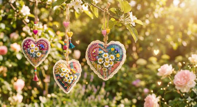 Gantungan Hati Handmade Artistik