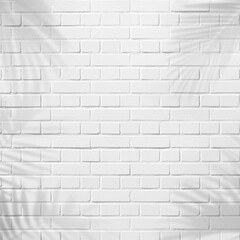 Fototapeta premium White brick wall texture background