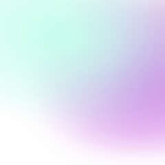 Obraz premium A soft gradient background with pastel colors, blending mint green and purple. The background is smooth and calming, green and purple hues. Aesthetic green gradient background with copy space.
