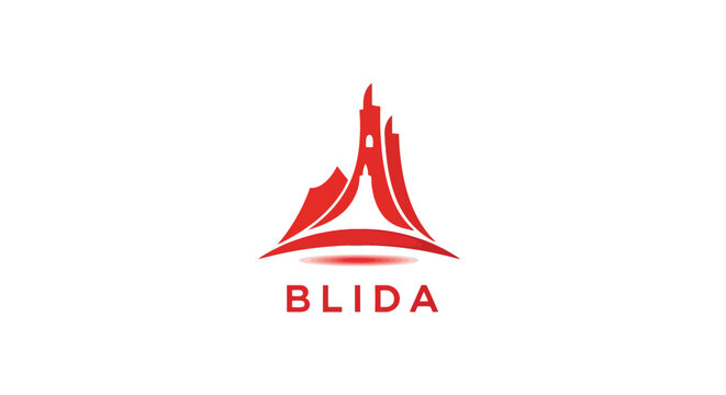 Elegant Red Logo Design for the BLIDA Company, Modern Branding.