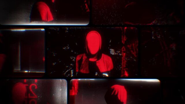 Flickering noisy grunge style film reel effect loop.
