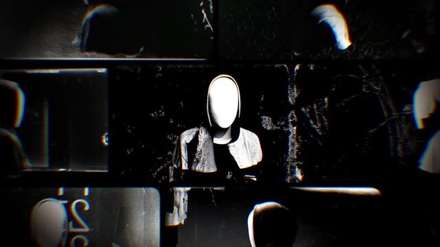 Flickering noisy grunge style film reel effect loop.
