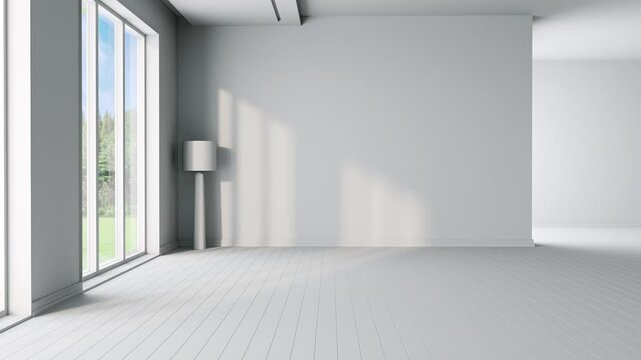 empty room with a window
