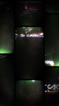 Flickering noisy grunge style film reel effect loop.
