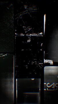 Flickering noisy grunge style film reel effect loop.
