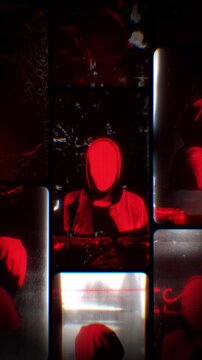 Flickering noisy grunge style film reel effect loop.
